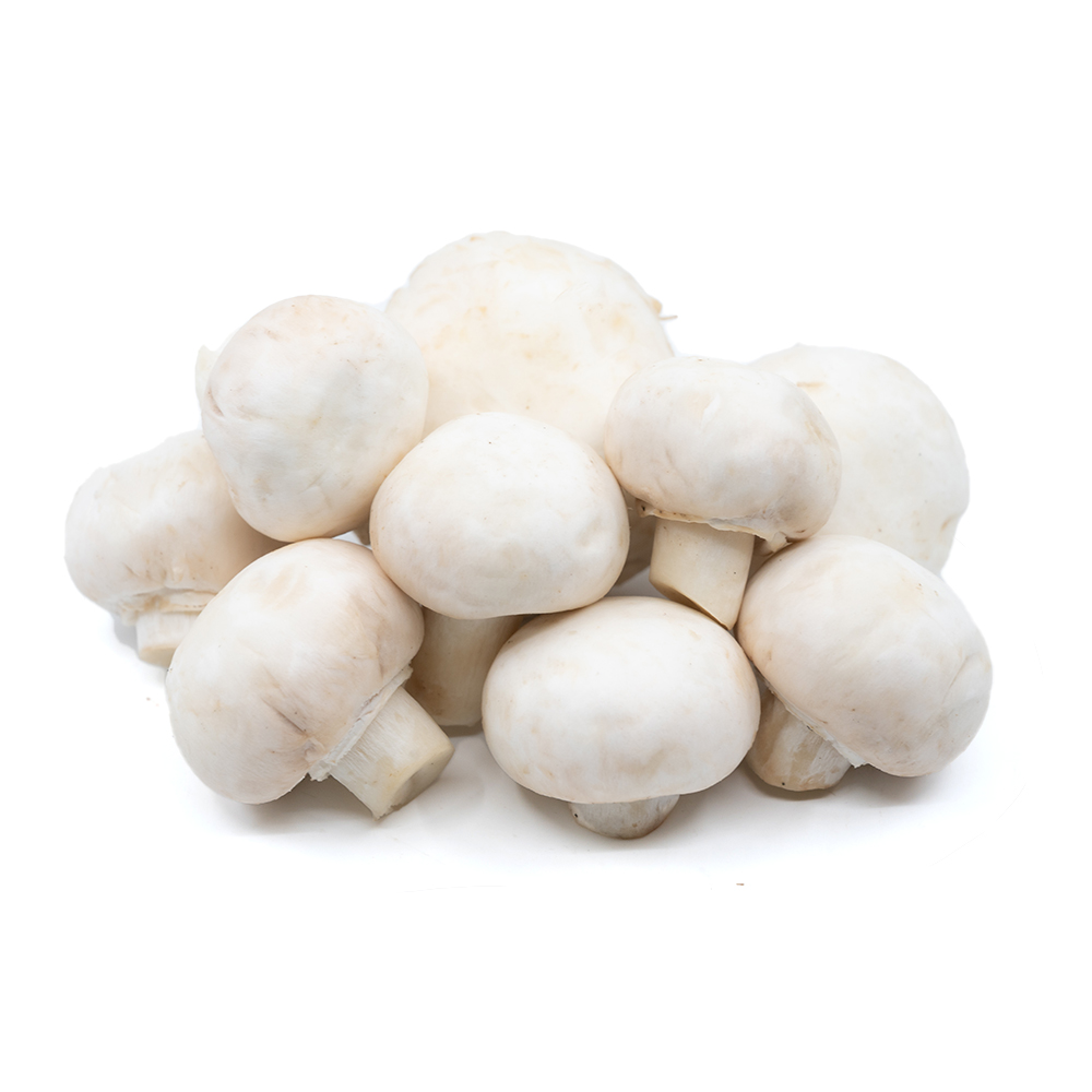 washed button mushrooms